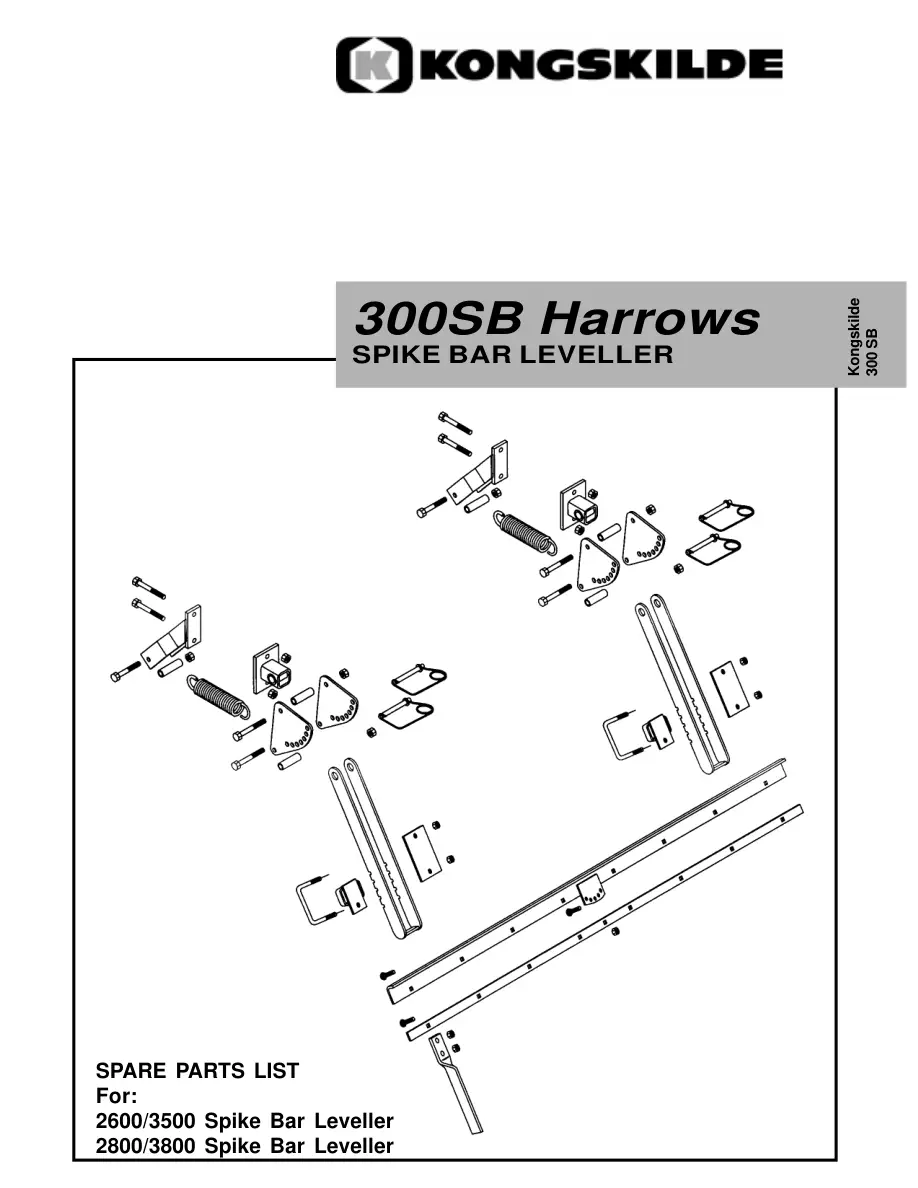 Kongskilde 300 Sb Parts Manual