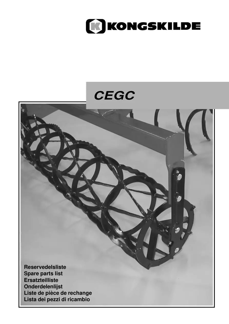 Kongskilde Cegc Parts Manual
