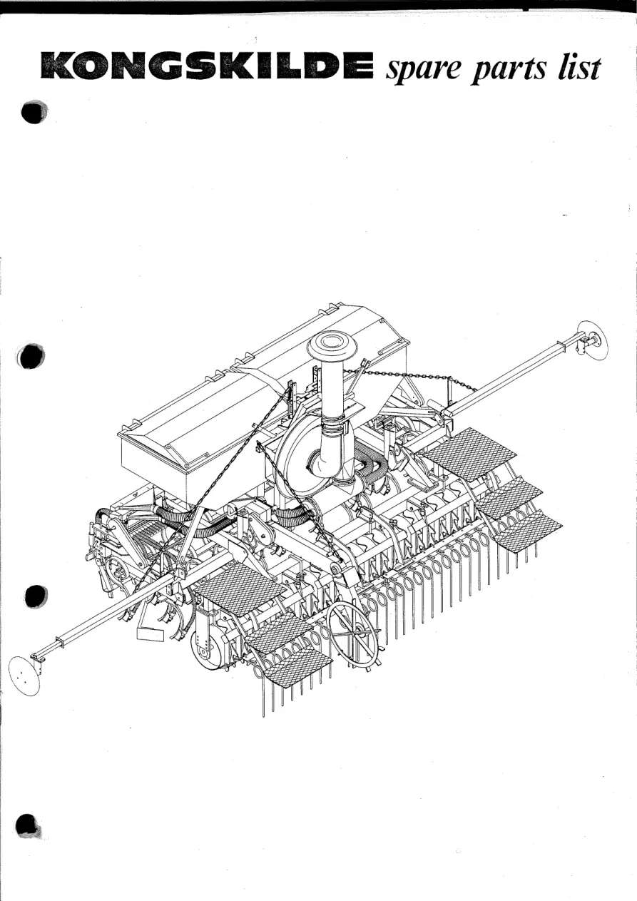 Kongskilde Mrk1 Parts Manual