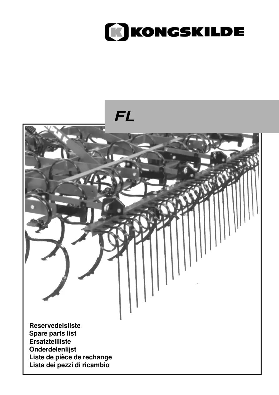 Kongskilde Fl Parts Manual