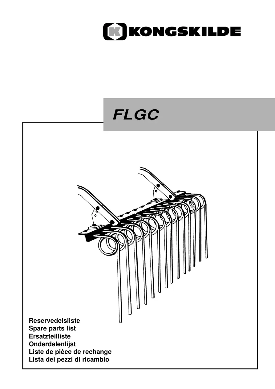 Kongskilde Flgc Parts Manual