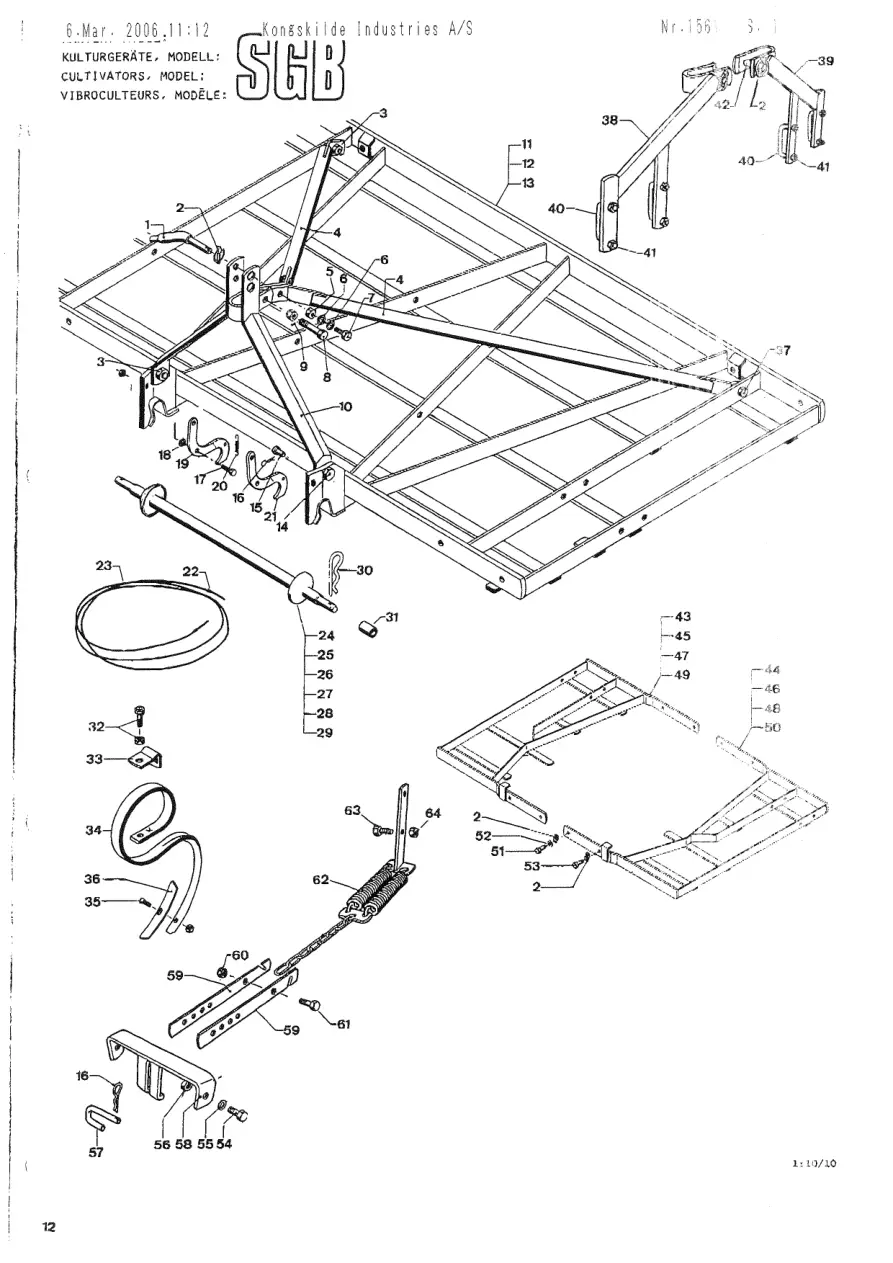 Kongskilde Sgb Parts Manual