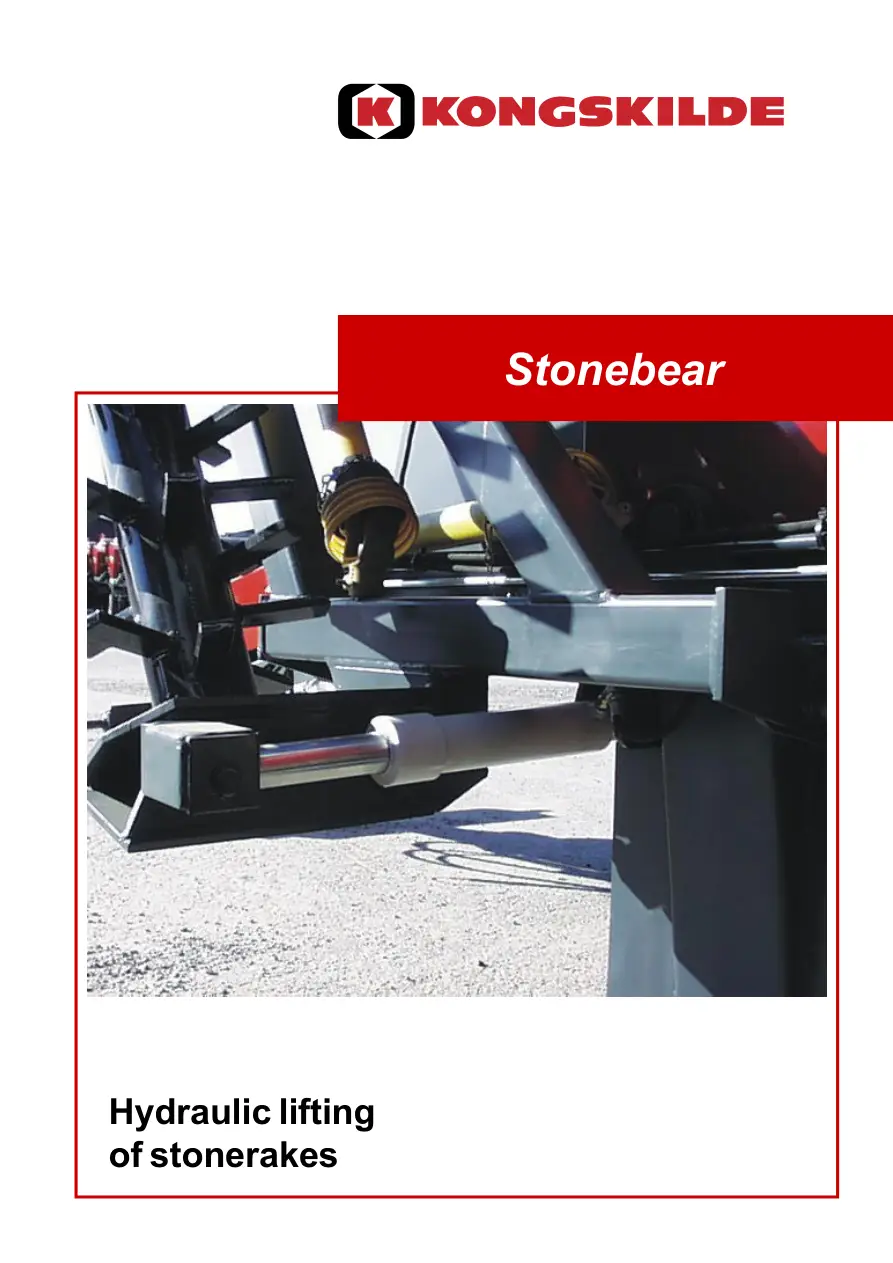 Kongskilde Stonebear Hydrolift Parts Manual