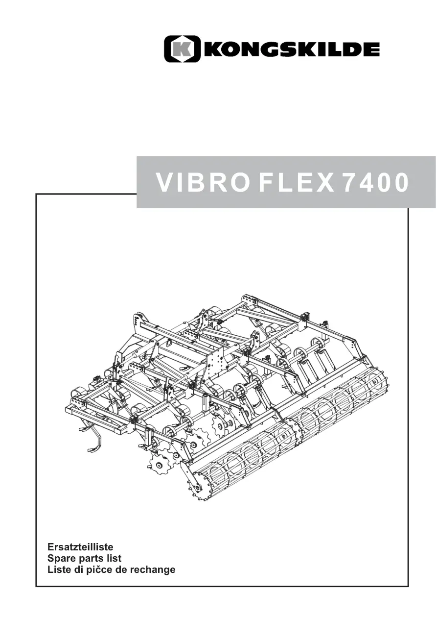 Kongskilde Vf7400 Parts Manual