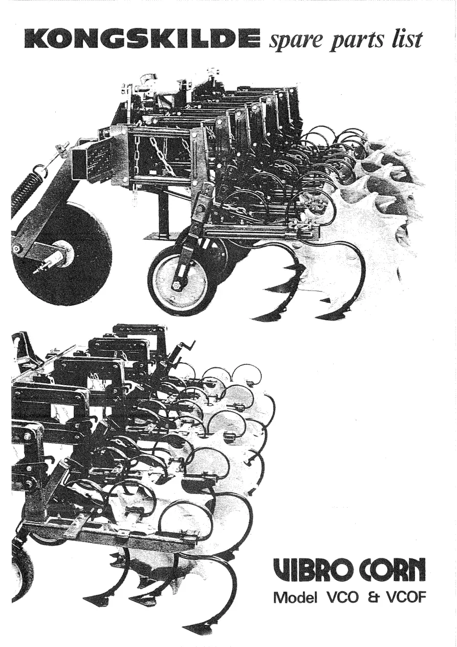 Kongskilde Vibro Vco Vcof Parts Manual