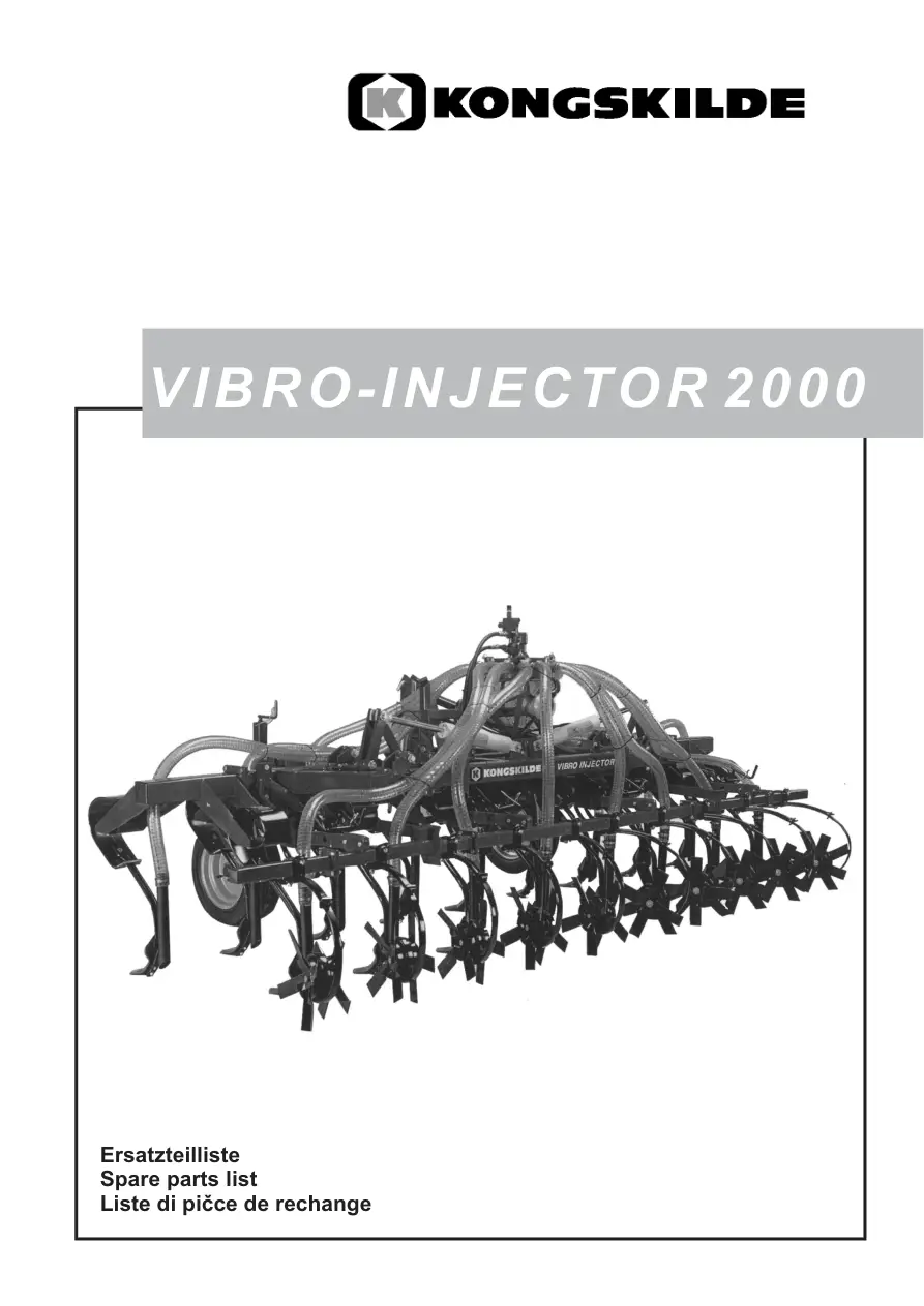 Kongskilde Vibro 2000 2000 Parts Manual