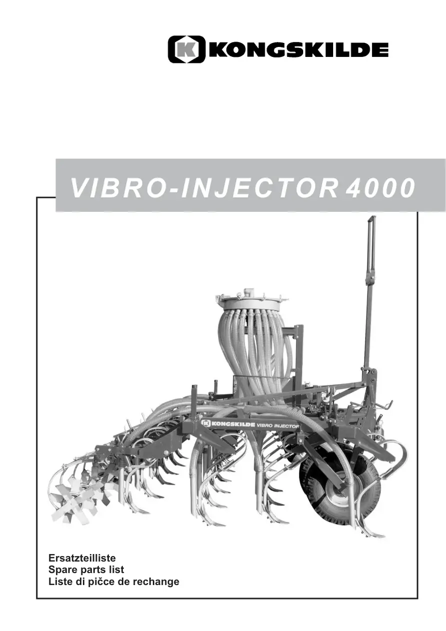 Kongskilde Vibro 4000 Parts Manual