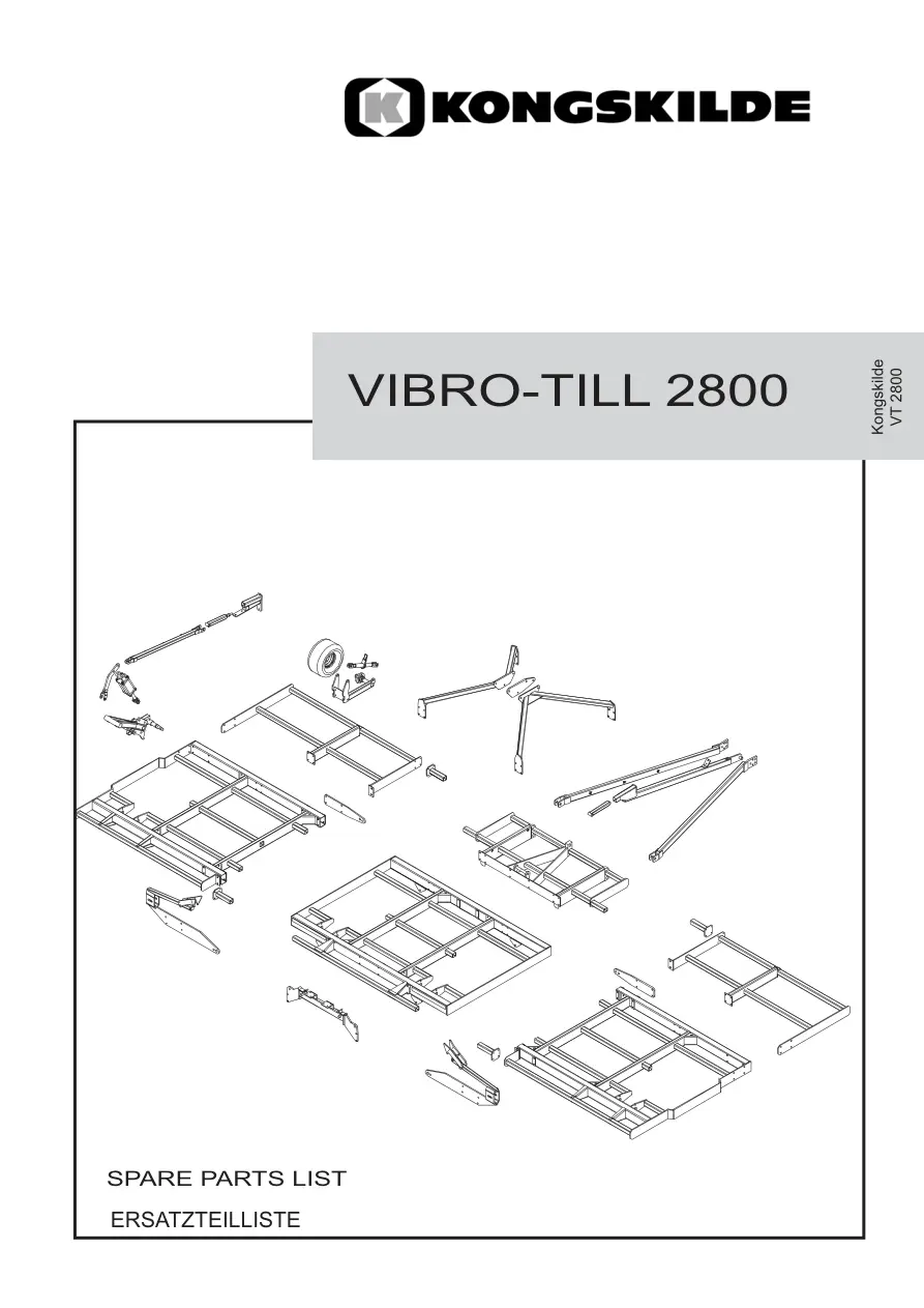 Kongskilde Vibro 2800 Parts Manual