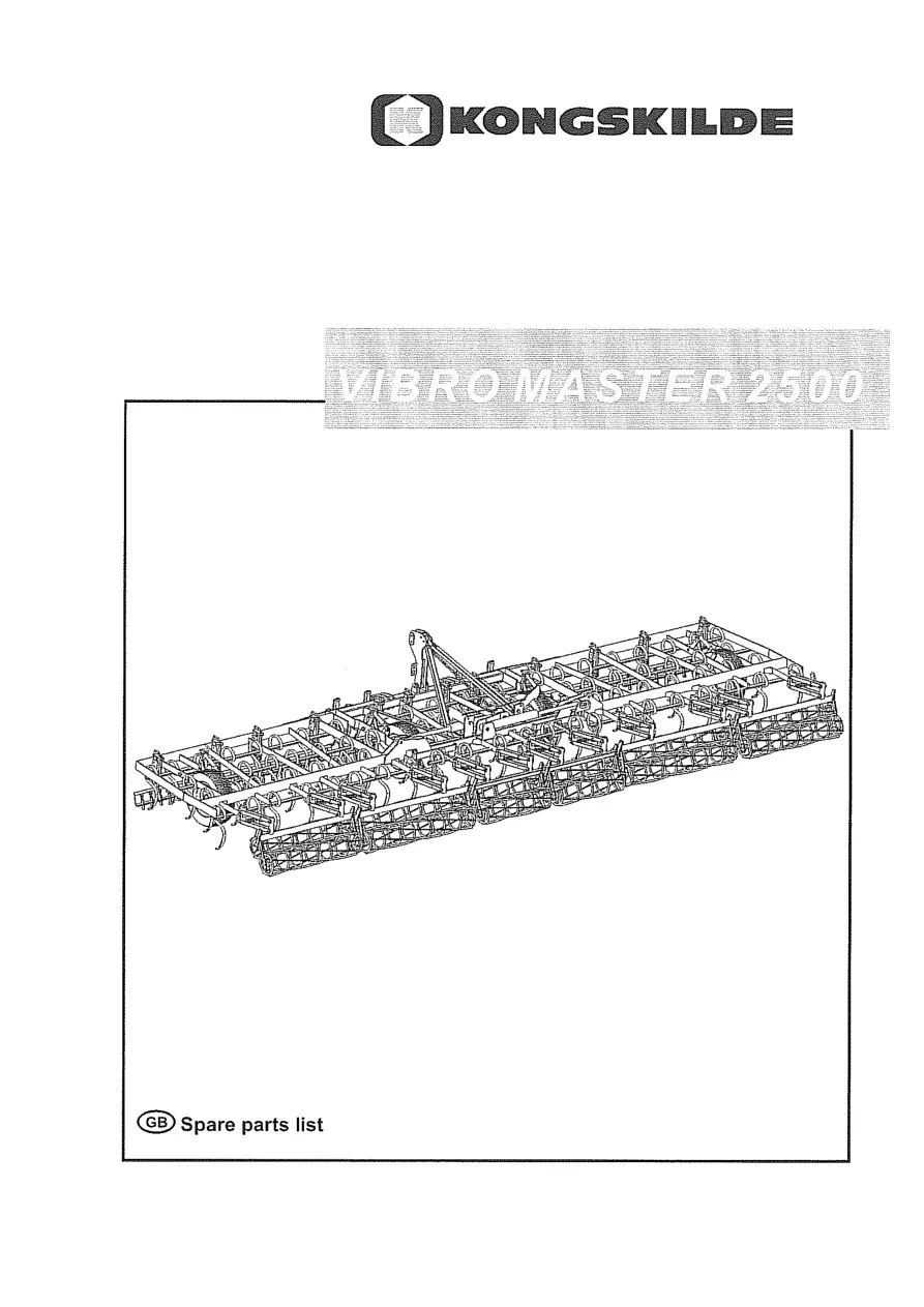 Kongskilde Vibromaster 2500 2010 2010 Parts Manual