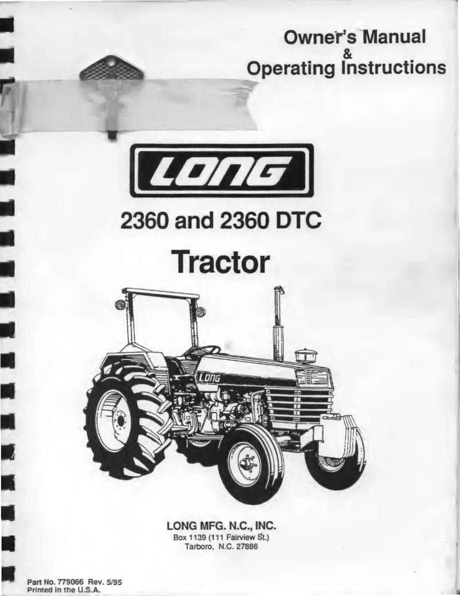 Long 2360 Operators Manual