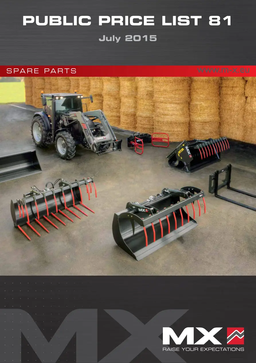 Mailleux General 2015 Parts Manual