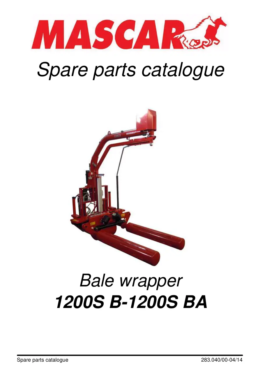 Mascar 1200S Parts Manual