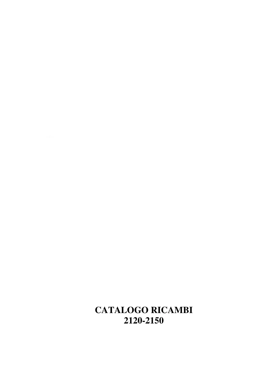 Mascar 2120 2150 Parts Manual