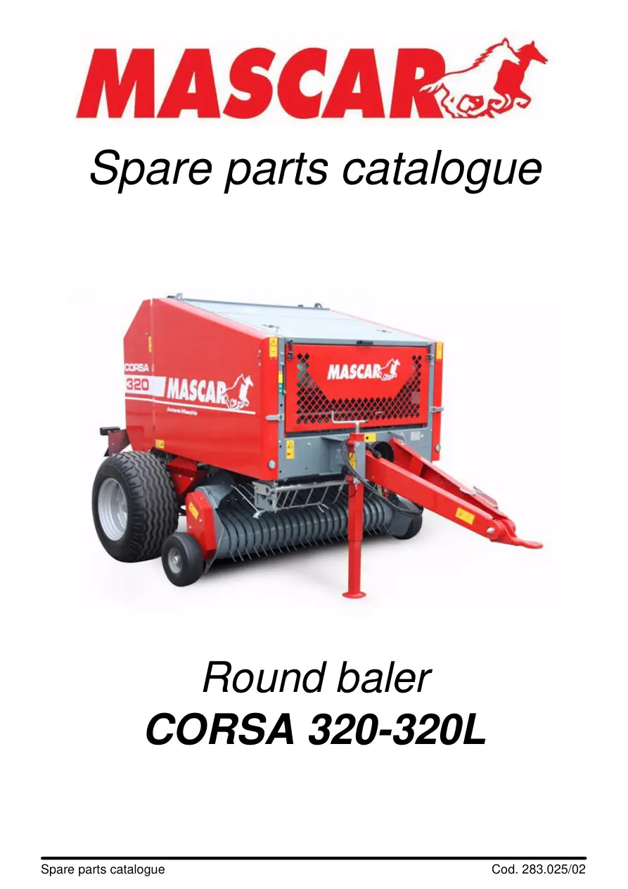 Mascar Corsa 320 Parts Manual
