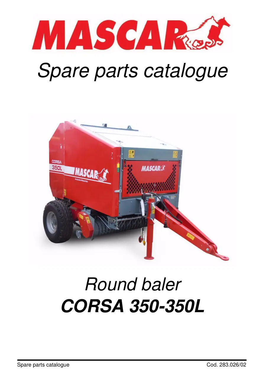 Mascar Corsa 350 Parts Manual