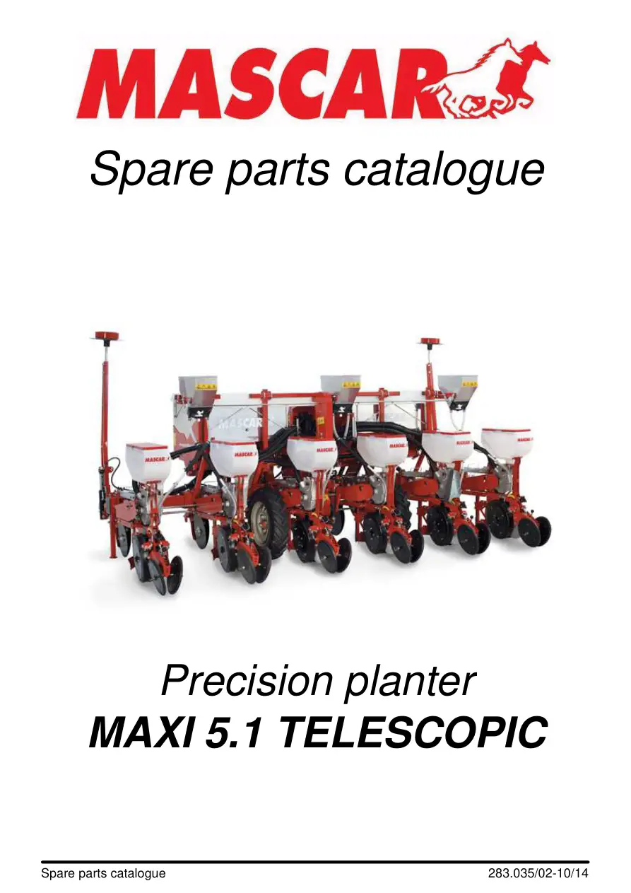 Mascar Maxi 5.1 Parts Manual