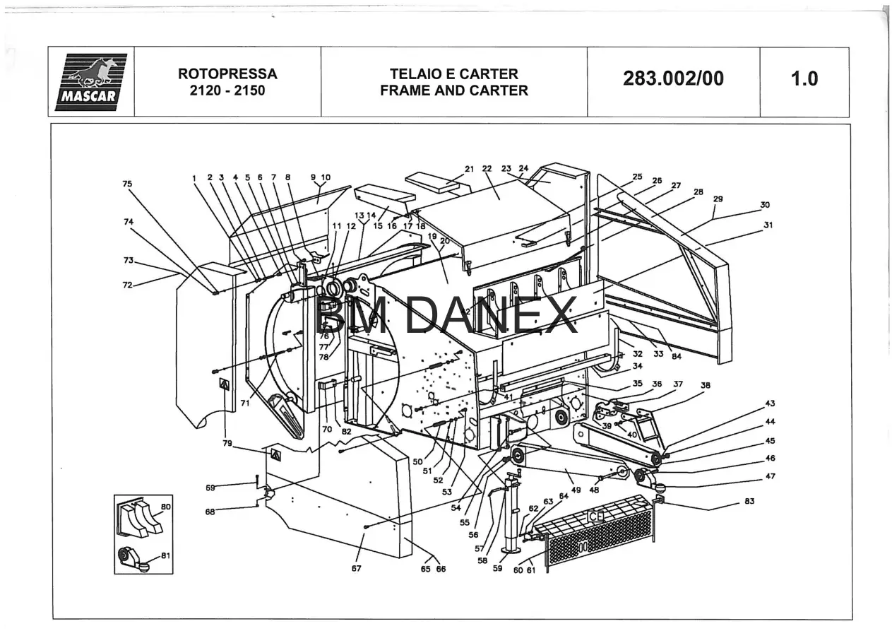 Mascar Rotopressa 2120 2150 Parts Manual