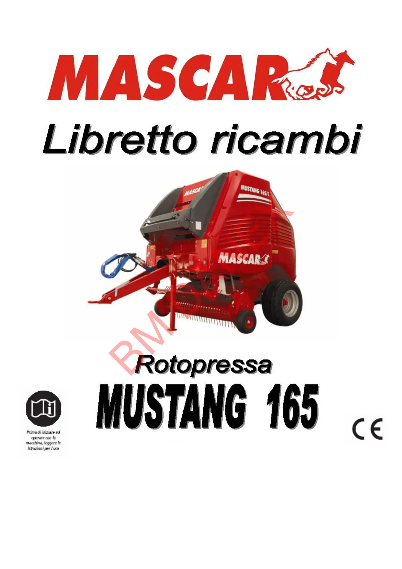Mascar Rotopressa Mustang 165 Parts Manual