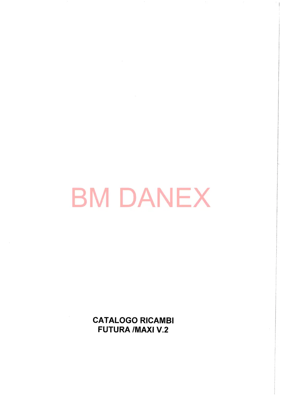 Mascar Futura Maxi V.2 Parts Manual