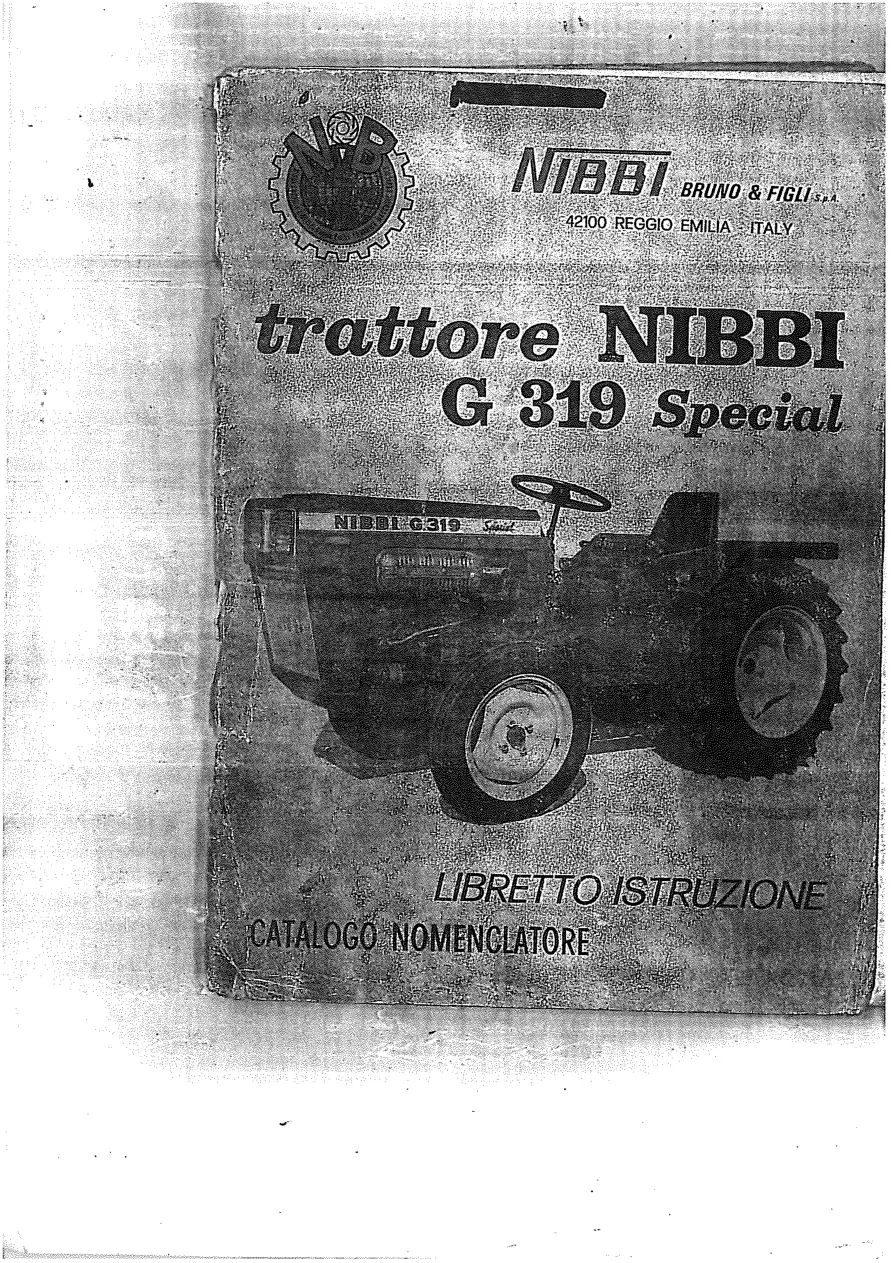 Nibbi G319 Parts Manual