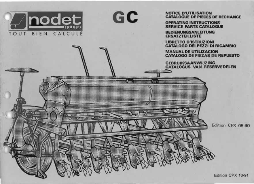 Nodet Gc Parts Manual