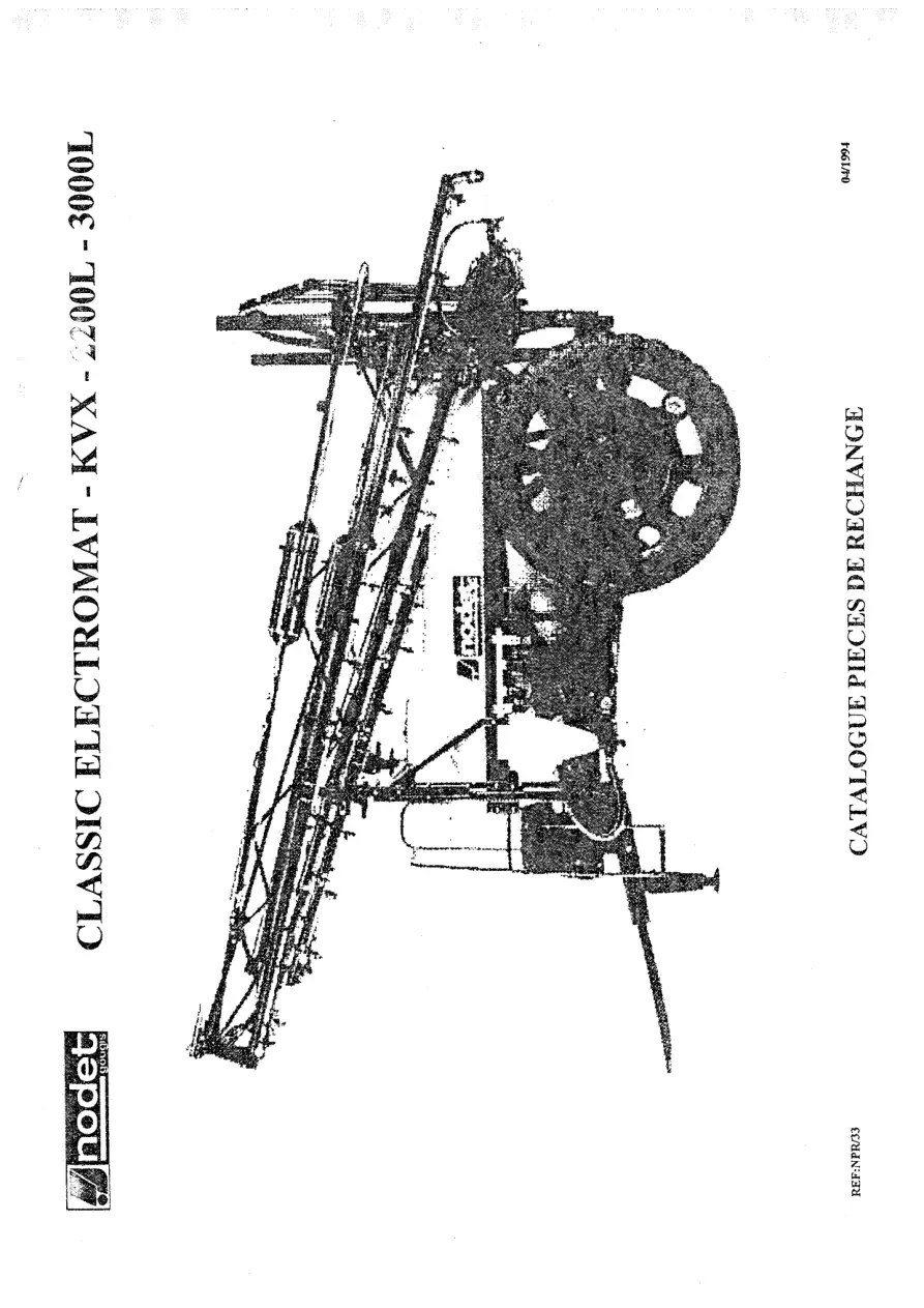 Nodet Kvx2000 3000 2000 Parts Manual