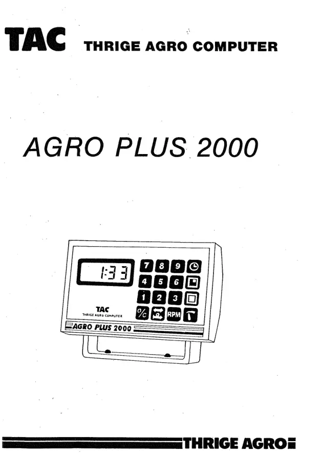 Nordsten Agro 2000 2000 Parts Manual
