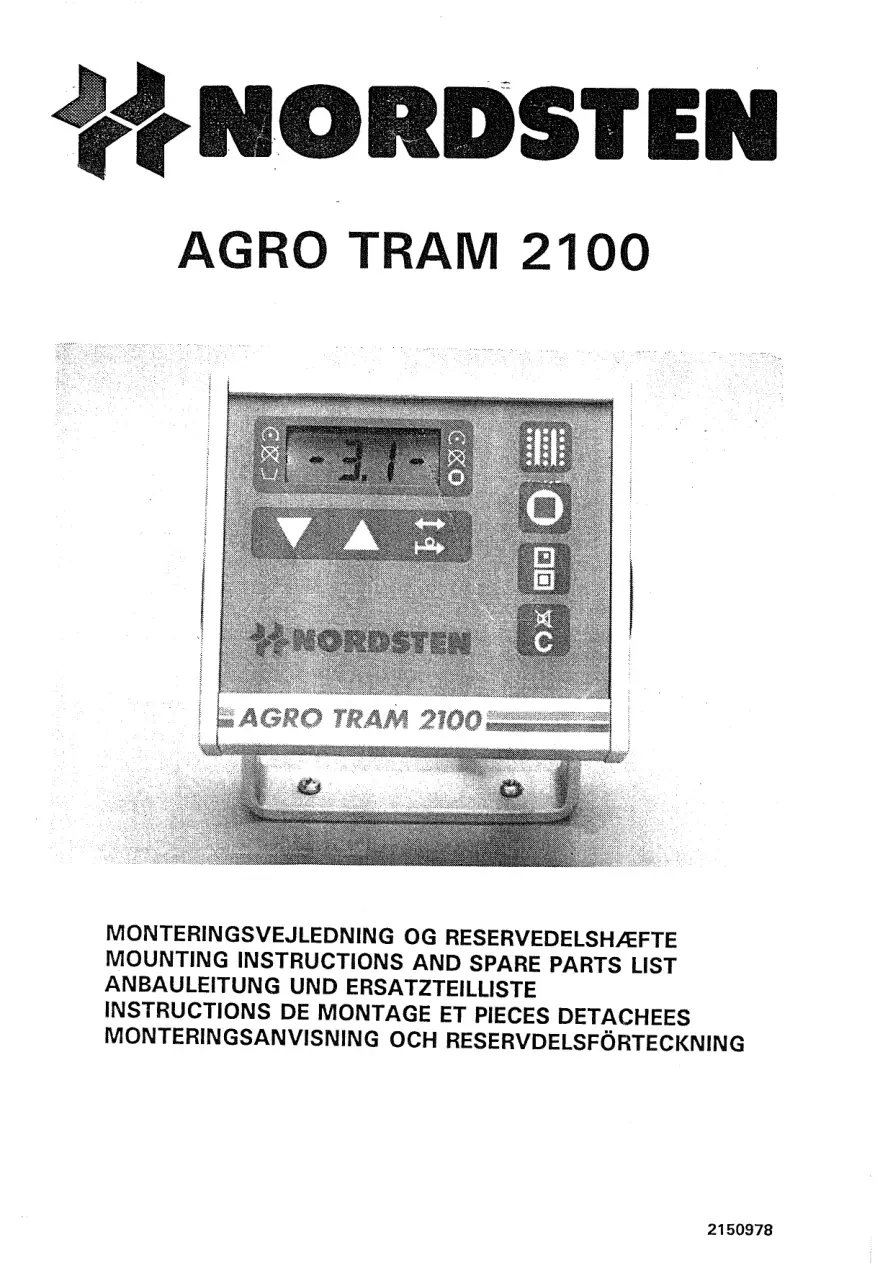 Nordsten Agro 2100 Parts Manual