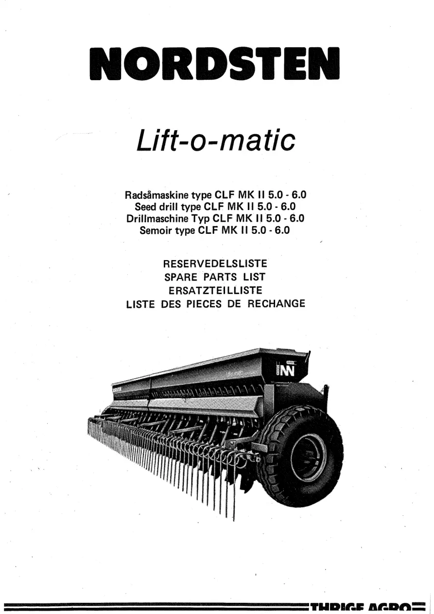 Nordsten Clf Mkll 500 600 Parts Manual