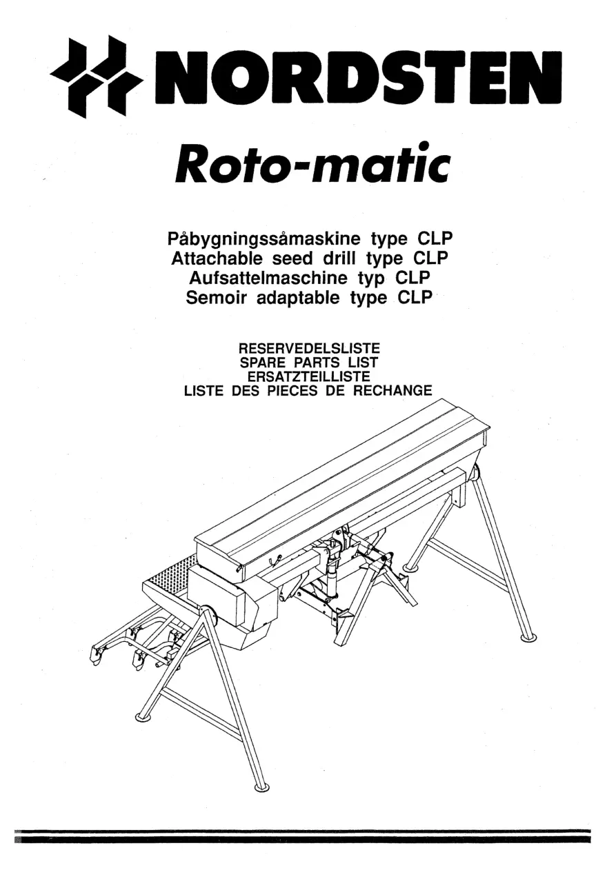 Nordsten Clp 250 300 400 Rotomatic Parts Manual