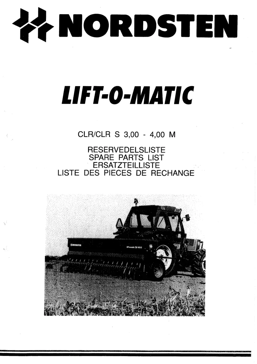 Nordsten Clr 300 400 Parts Manual