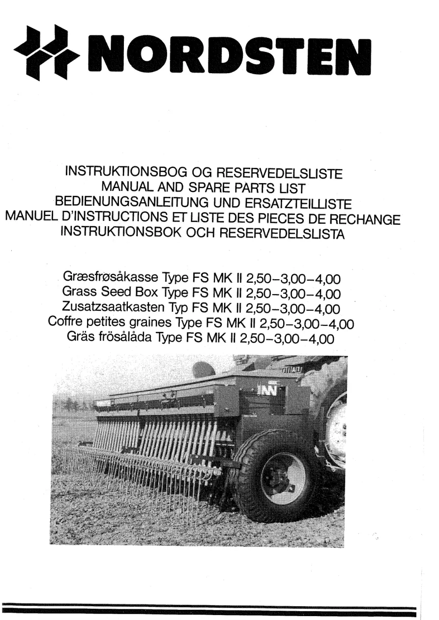 Nordsten Fs Mkll 250 300 400 Parts Manual
