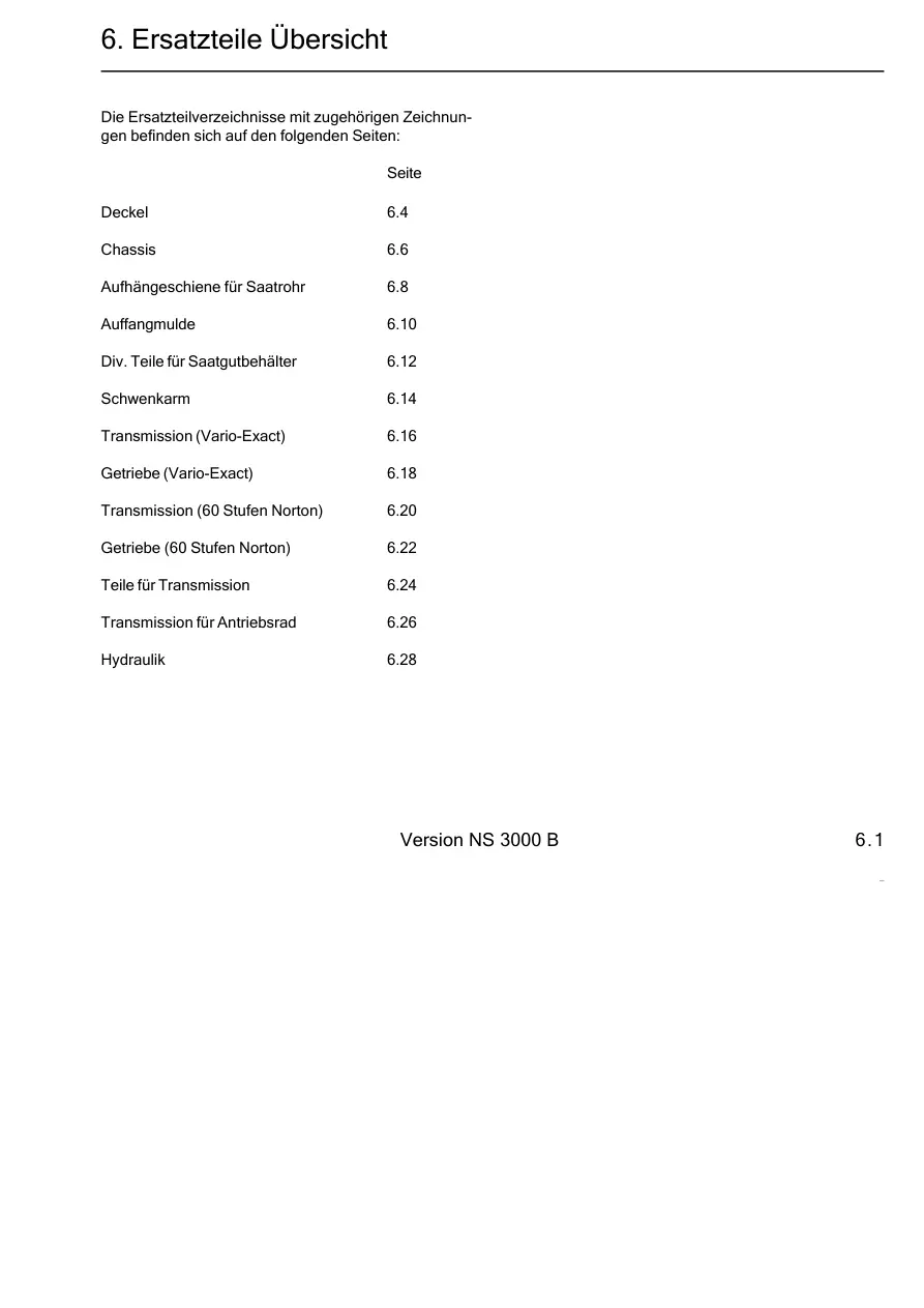 Nordsten Ns 3000 B Parts Manual