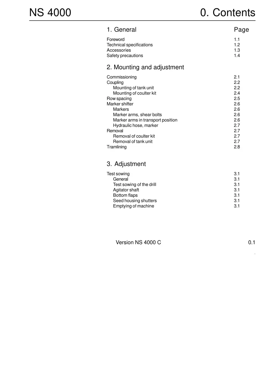 Nordsten Ns 4000 Parts Manual