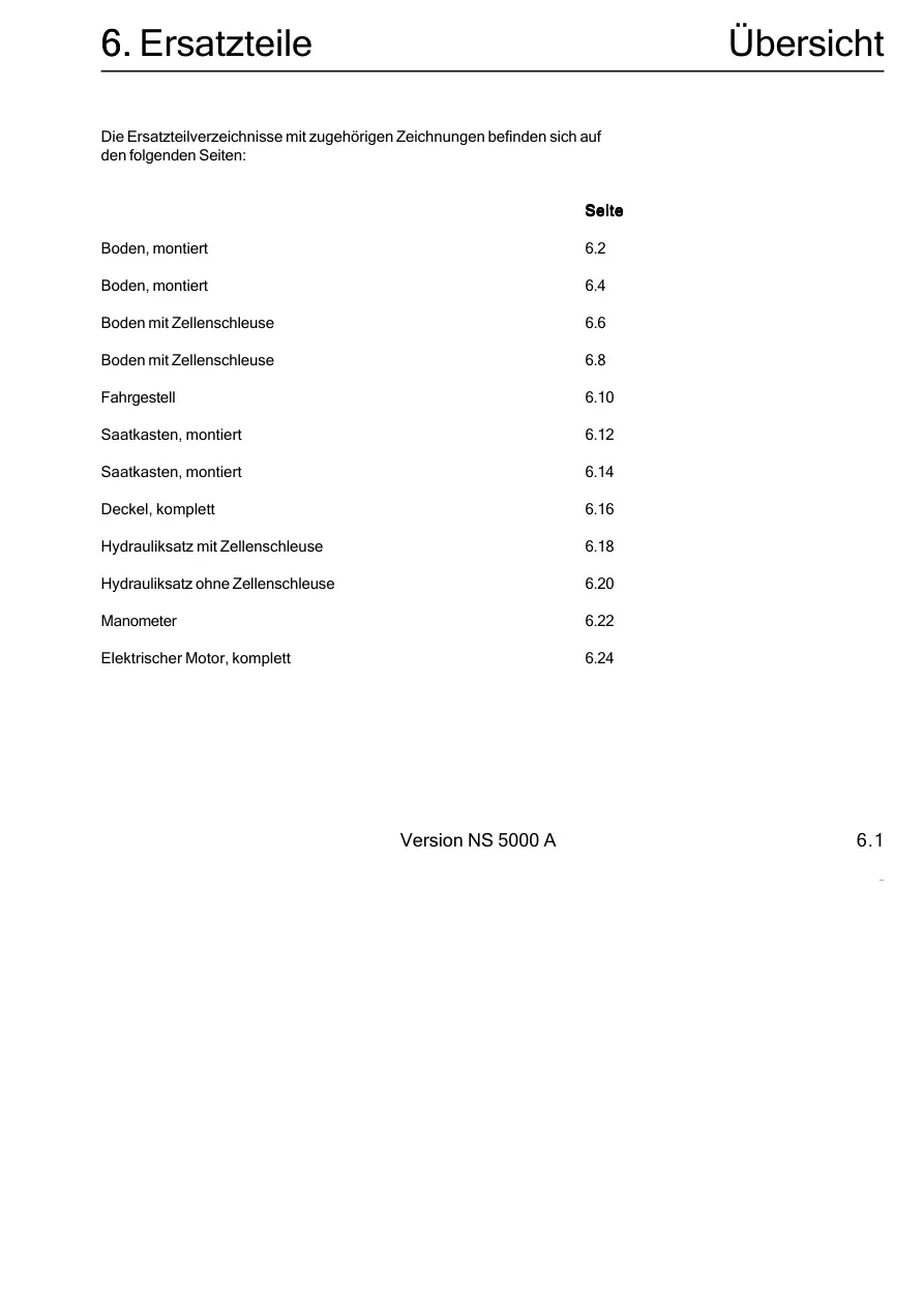 Nordsten Ns 5000 Parts Manual