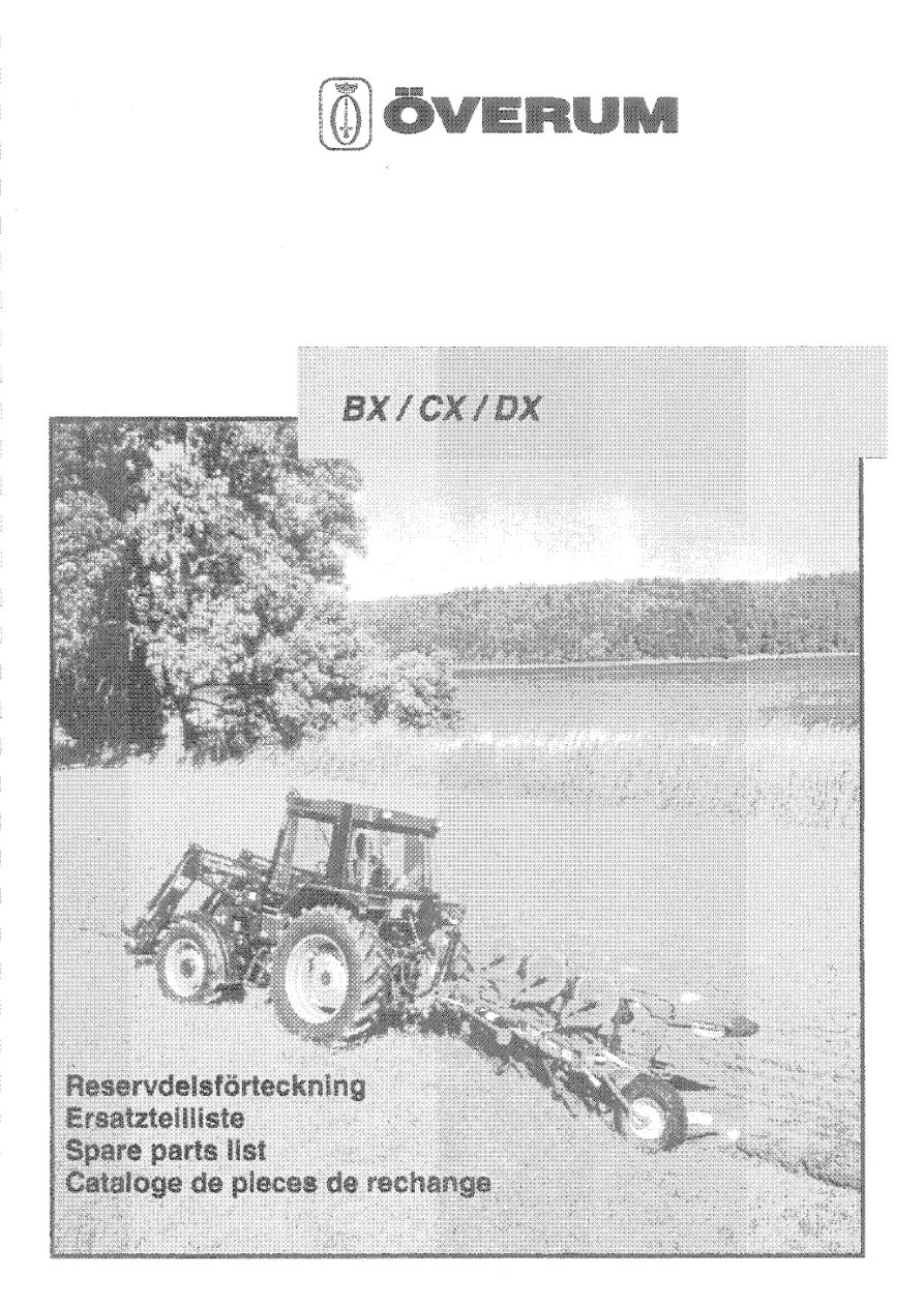 Overum Bx Cx Dx 1999 Parts Manual