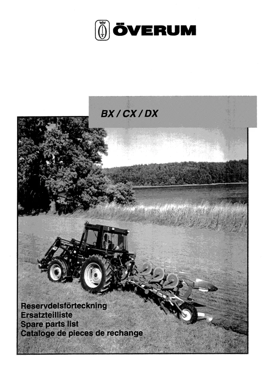 Overum Bx Cx Dx 2002 Parts Manual