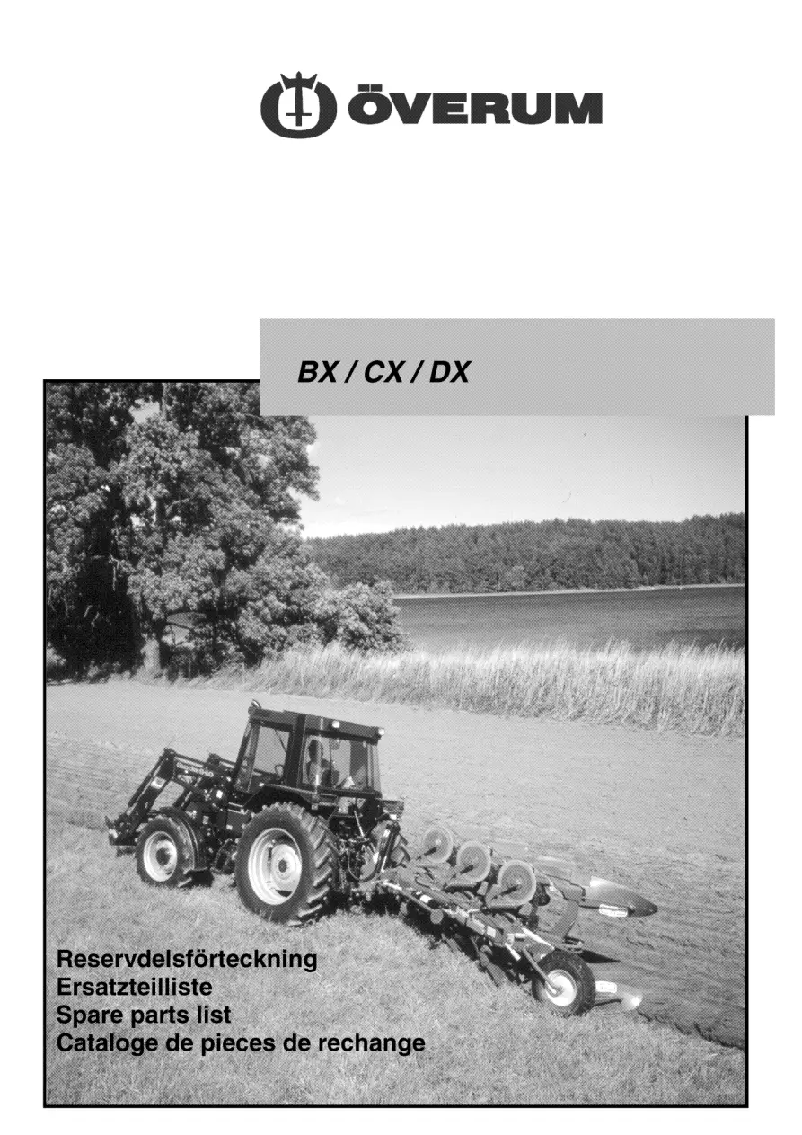 Overum Bx Cx Dx 2004 Parts Manual