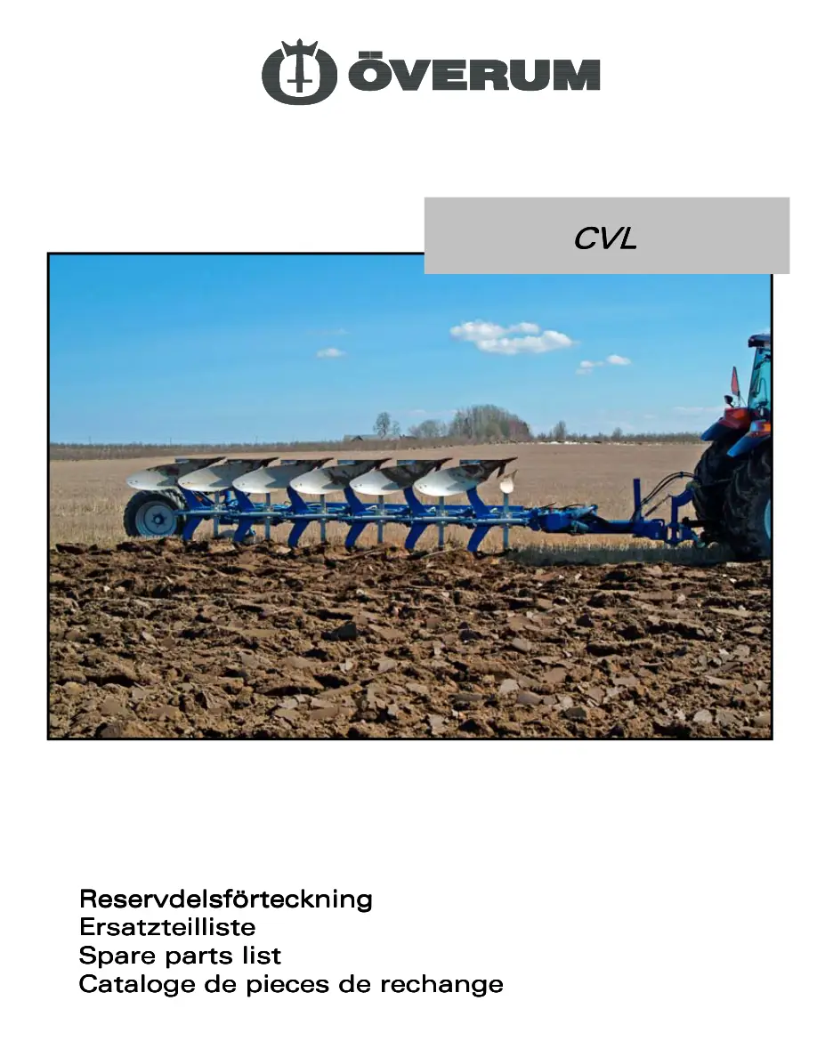 Overum Cvl 2008 Parts Manual
