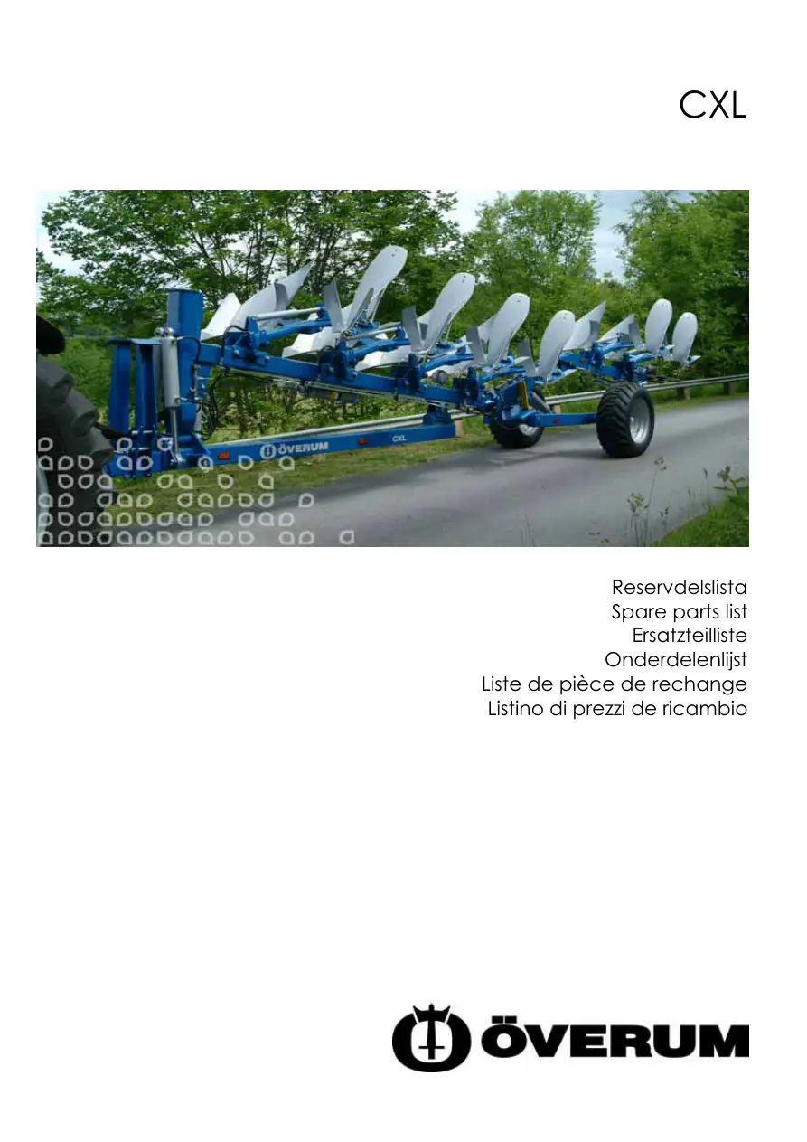 Overum Cxl Parts Manual