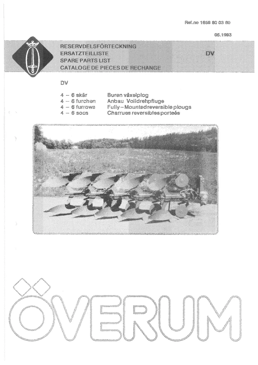 Overum Dv 1993 Parts Manual