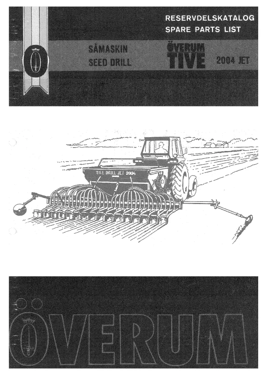 Overum Tivejet 2004 2004 Parts Manual