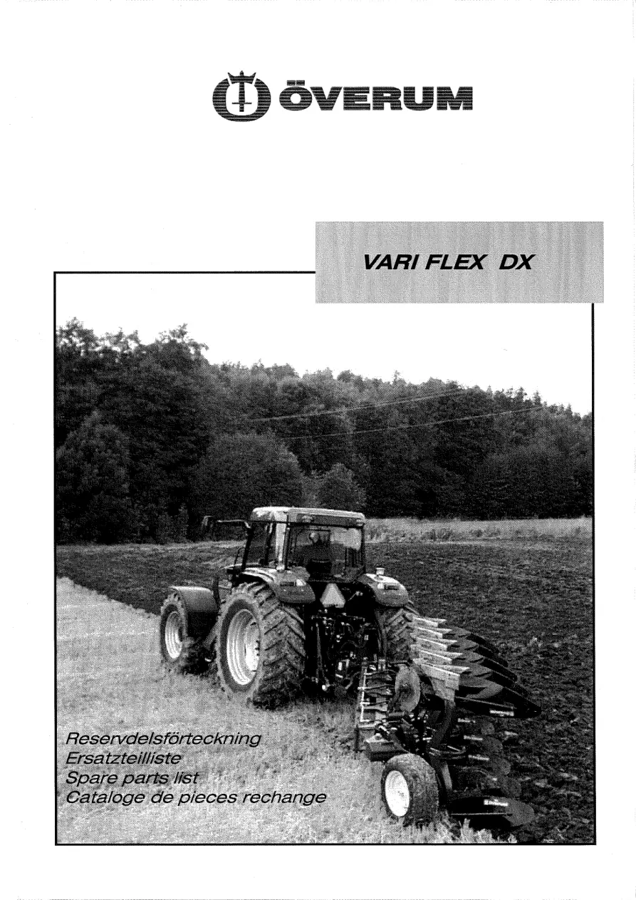 Overum Flex Dx H 2006 Parts Manual
