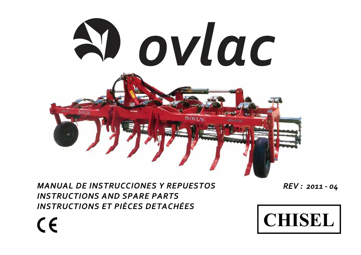 Ovlac Chisel 2011 Parts Manual