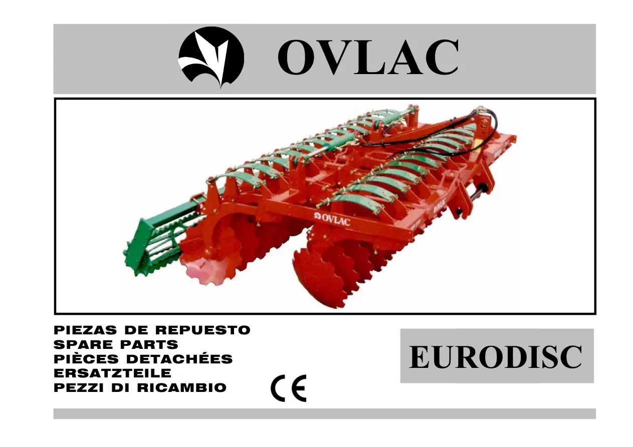 Ovlac Eurodisc Parts Manual