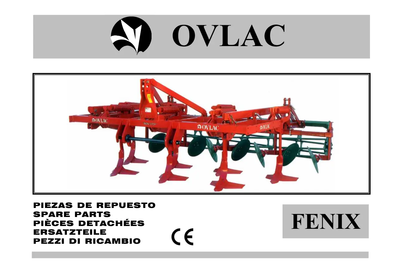 Ovlac Fenix Parts Manual