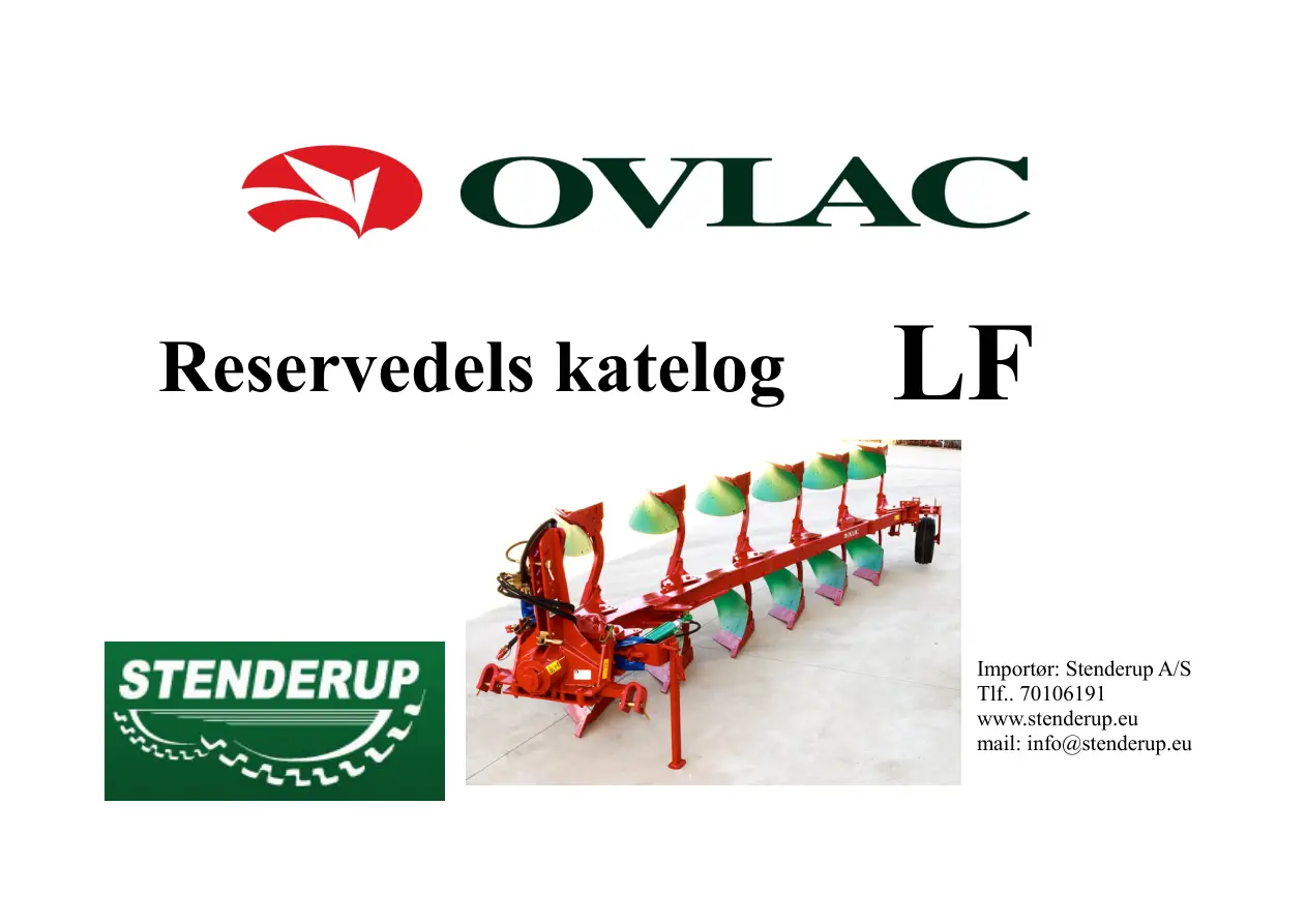 Ovlac Lf 2006 Parts Manual