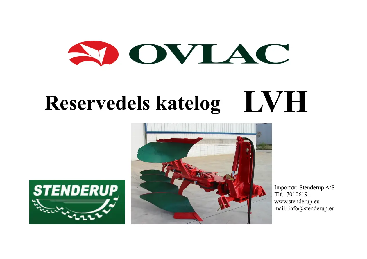 Ovlac Lvh 2007 Parts Manual