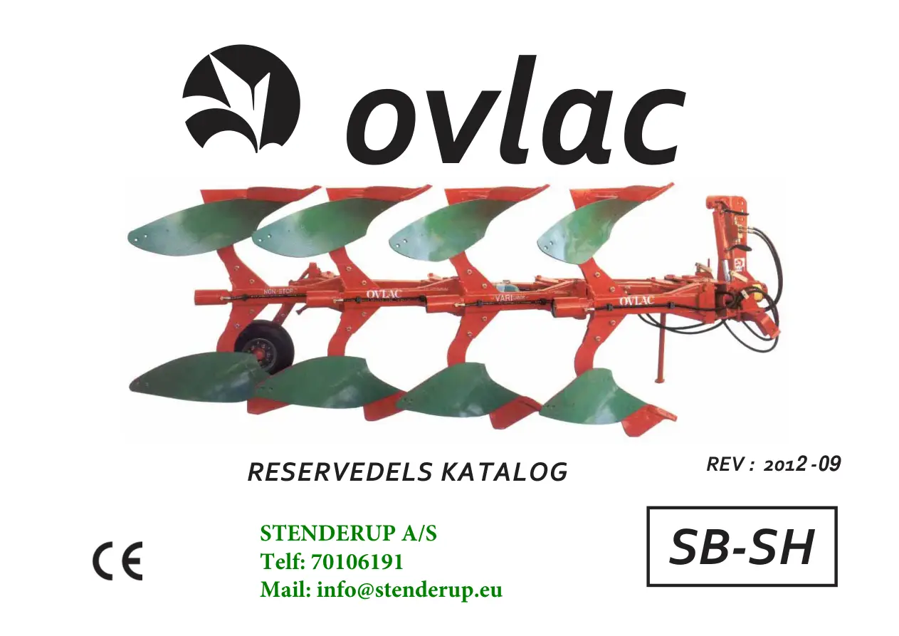 Ovlac Sb Sh 2012 Parts Manual