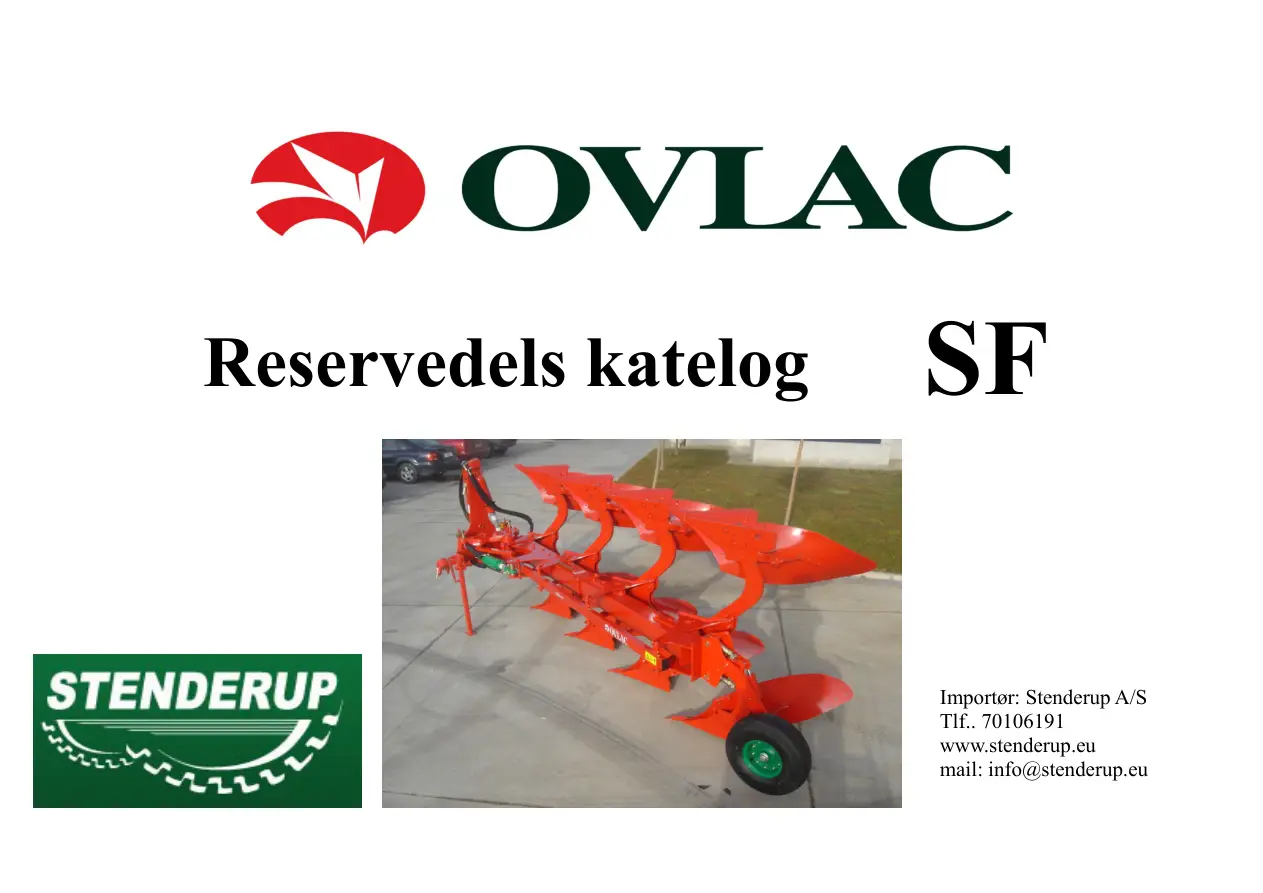 Ovlac Sf 2006 Parts Manual